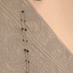 Silver toned Tripart Necklace